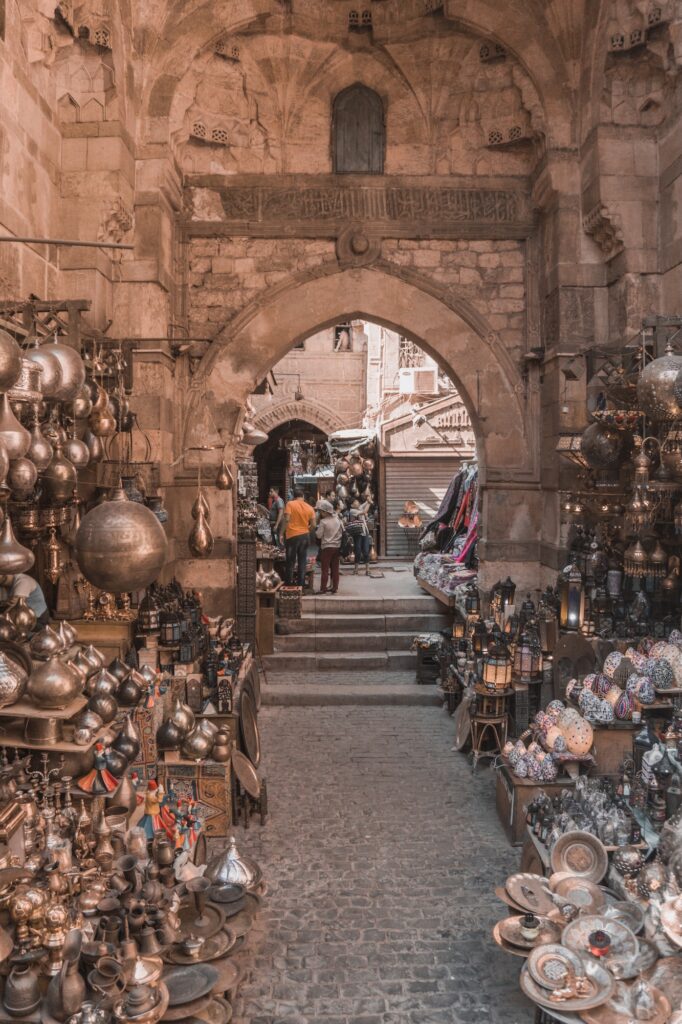 Khan El Khalili market in Islamic Cairo