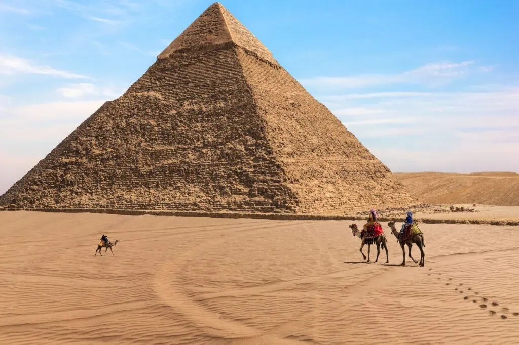 The Pyramid of Chephren (Khafre), Giza, Cairo