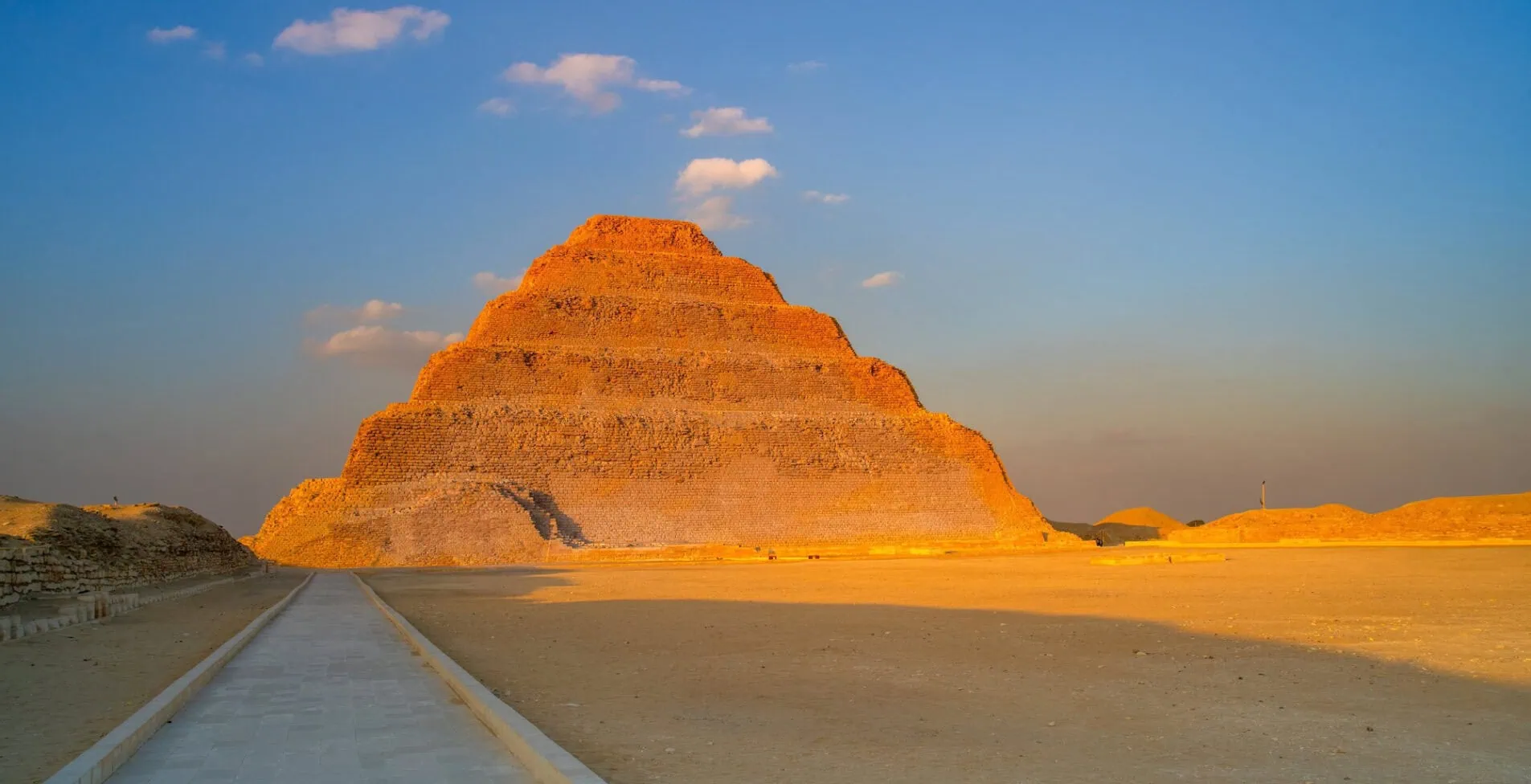 The Pyramid of Djoser an archaeological site in the Saqqara necropolis Memphis Egypt 1905x976 crop 46 58