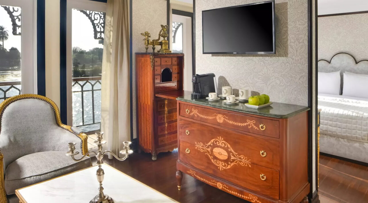 Spacious cabin area on Mövenpick SS Misr