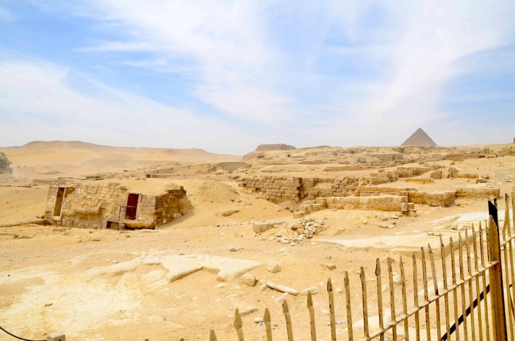 Cemetery of the pyramid workers at Giza