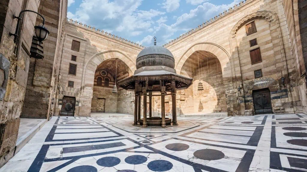 Ablutions fountain in the courtyard of Sultan Barquq Mosque within the Qalawun Complex, Qalawun Complex, Cairo