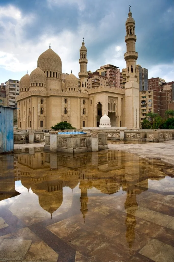 Surrounding area of Abu al-Abbas al-Mursi Mosque in central Alexandria, Alexandria